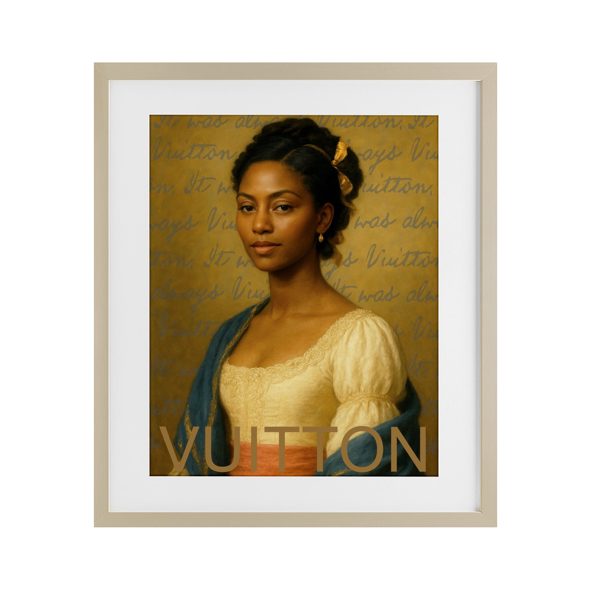 Stupell Industries Vintage Fashion Lady Birch Framed Print Under Glass, design by Grotto Studios