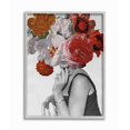 thumbnail image 1 of Stupell Industries Vintage Female Sitting Fashion Flower Spring Bloom Collage Framed Wall Art Design by Wild Apple Portfolio, 11" x 14", Gray Framed, 1 of 5