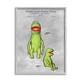 thumbnail image 1 of Stupell Industries Vintage Frog Puppet Diagram Graphic Art Gray Framed Art Print Wall Art, Design by Karl Hronek, 1 of 7