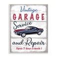thumbnail image 1 of Stupell Industries Vintage Garage Service Sign Rustic Plank Pattern,10 x 15,Designed by Elizabeth Tyndall, 1 of 6