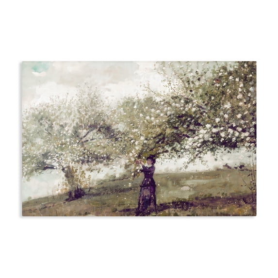 Stupell Industries Cottage Vintage Gathering Spring Blossoms Canvas Art, 45 x 30, by Leah Straatsma