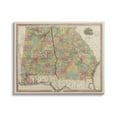 thumbnail image 1 of Stupell Industries Vintage Georgia Alabama State Map Regional Borders 1853, 30 x 24, Design by Daphne Polselli, 1 of 6