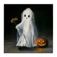 thumbnail image 1 of Stupell Industries Vintage Halloween Ghost & Pumpkin Canvas Wall Art design by Lindsay Kivi Fine Art, 36 x 36, 1 of 7