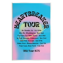 Stupell Industries Vintage Heartbreak Tour Typography Painting Unframed Art Print Wall Art, 10 x 15