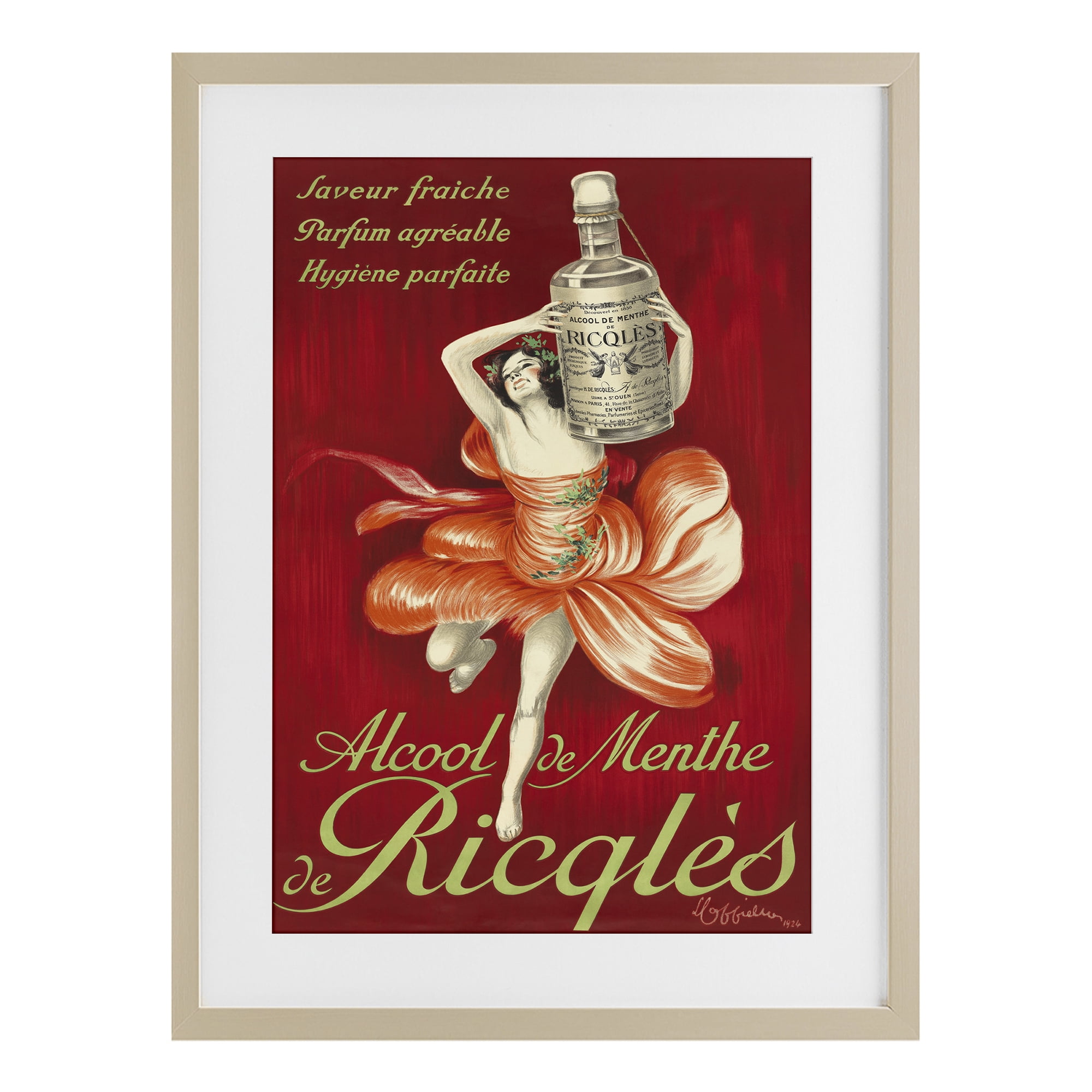 Stupell Industries Vintage Herbal Remedy Advertisement Birch Framed Print Under Glass, design by Leonetto Cappiello