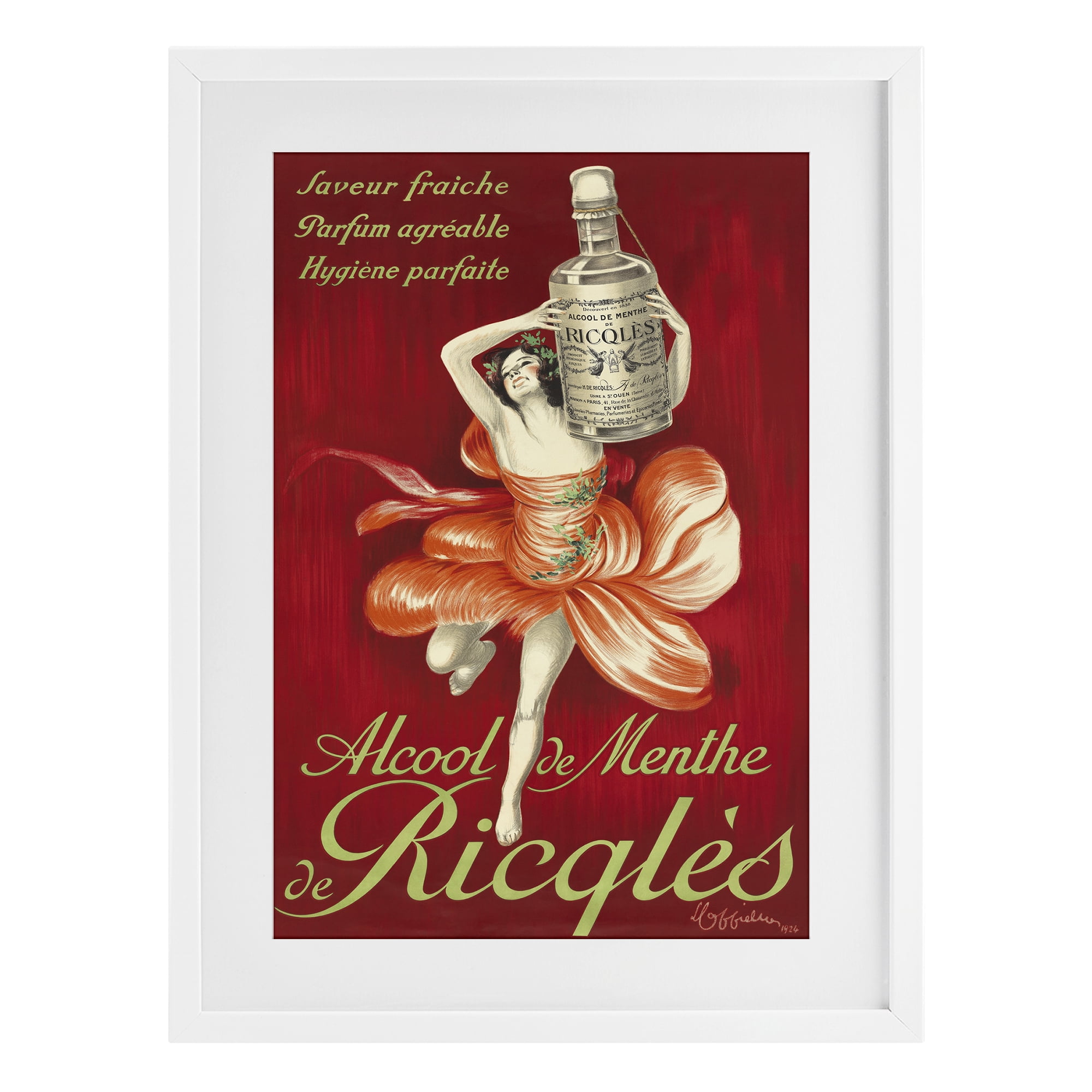 Stupell Industries Vintage Herbal Remedy Advertisement White Framed Print Under Glass, design by Leonetto Cappiello