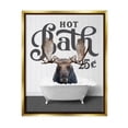 thumbnail image 1 of Stupell Industries Vintage Hot Bath Moose Animals & Insects Painting Gold Floater Framed Art Print Wall Art, 17 x 21, 1 of 10