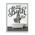thumbnail image 1 of Stupell Industries Vintage Hot Bath Zebra Animals & Insects Painting Gray Framed Art Print Wall Art, 24 x 30, 1 of 9