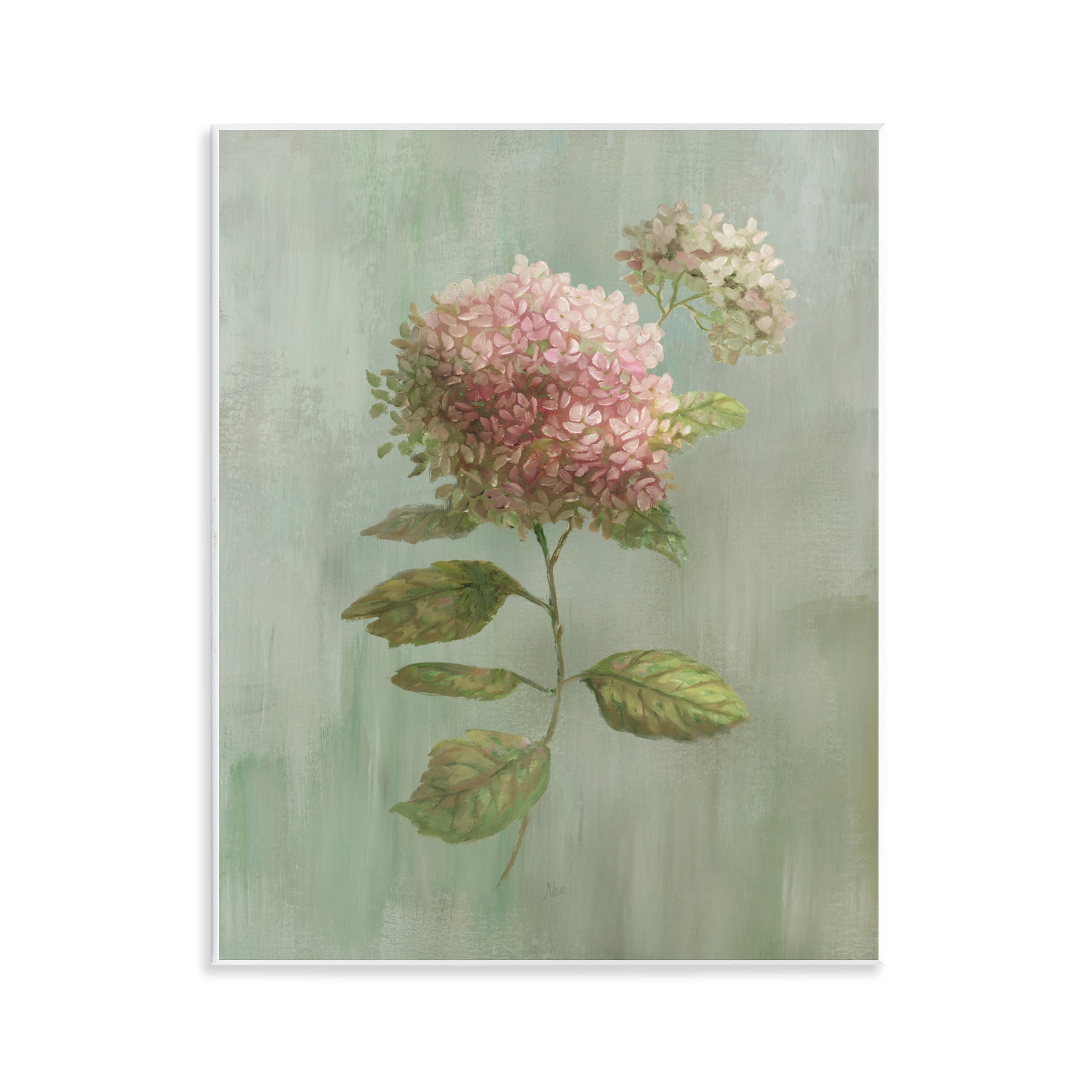 Stupell Industries Vintage Hydrangea Bushel Wall Plaque Art, design by Nan