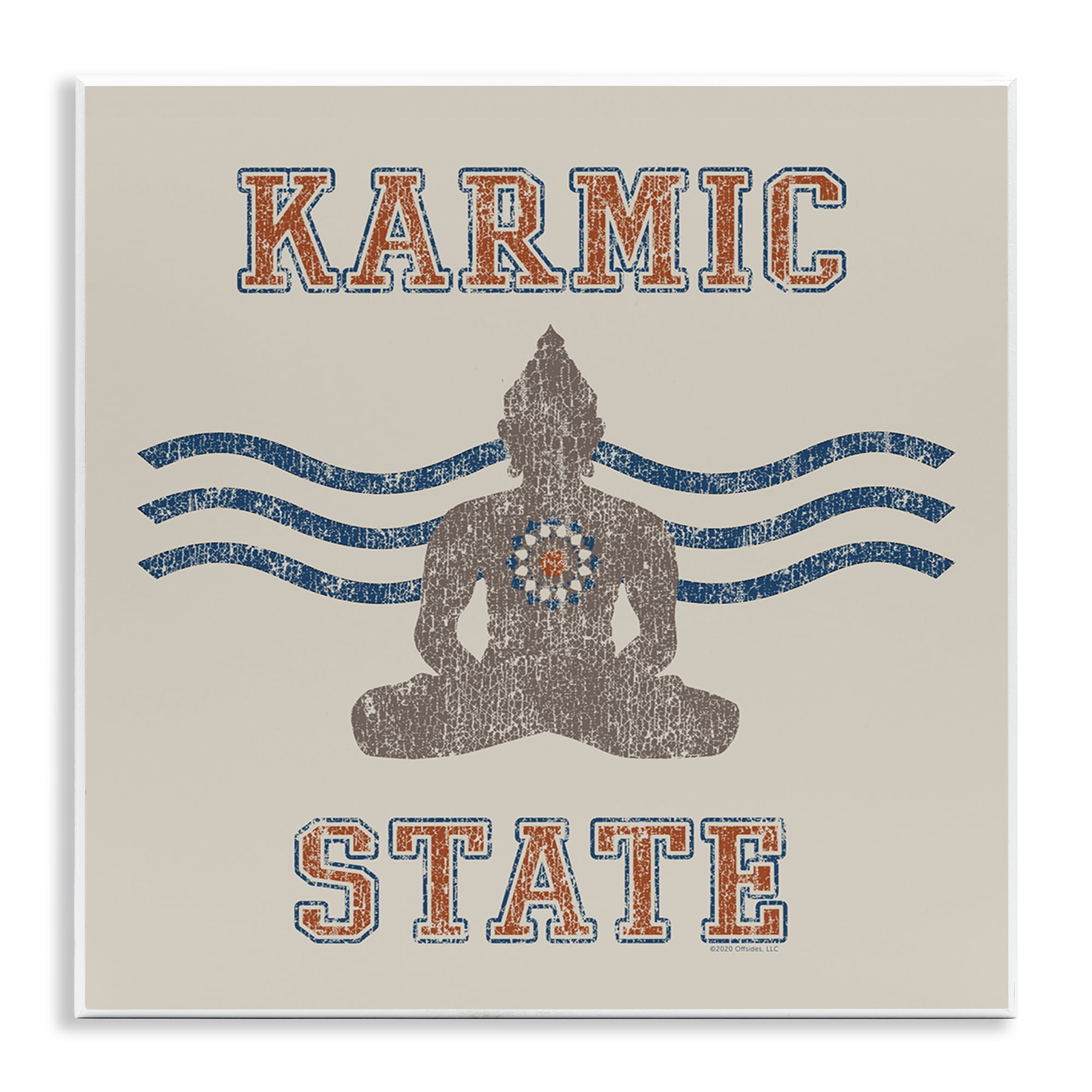 Stupell Industries Vintage Karmic State Text & Numbers Painting Unframed Art Print Wall Art, 12 x 12