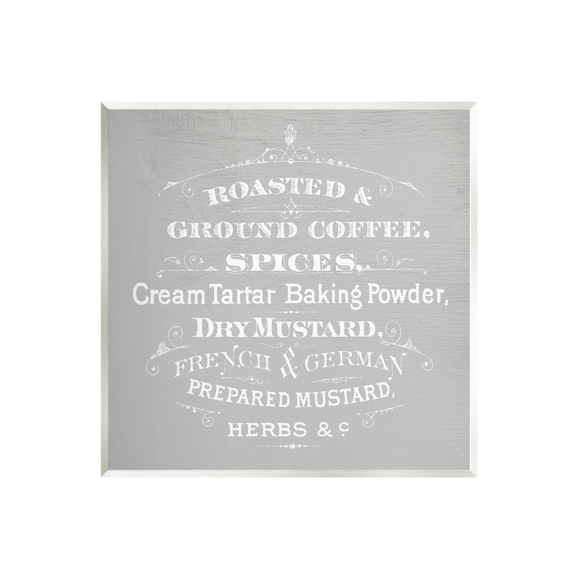 Stupell Industries Vintage Kitchen Spices List Graphic Art Unframed Art Print Wall Art, Design by Lil' Rue