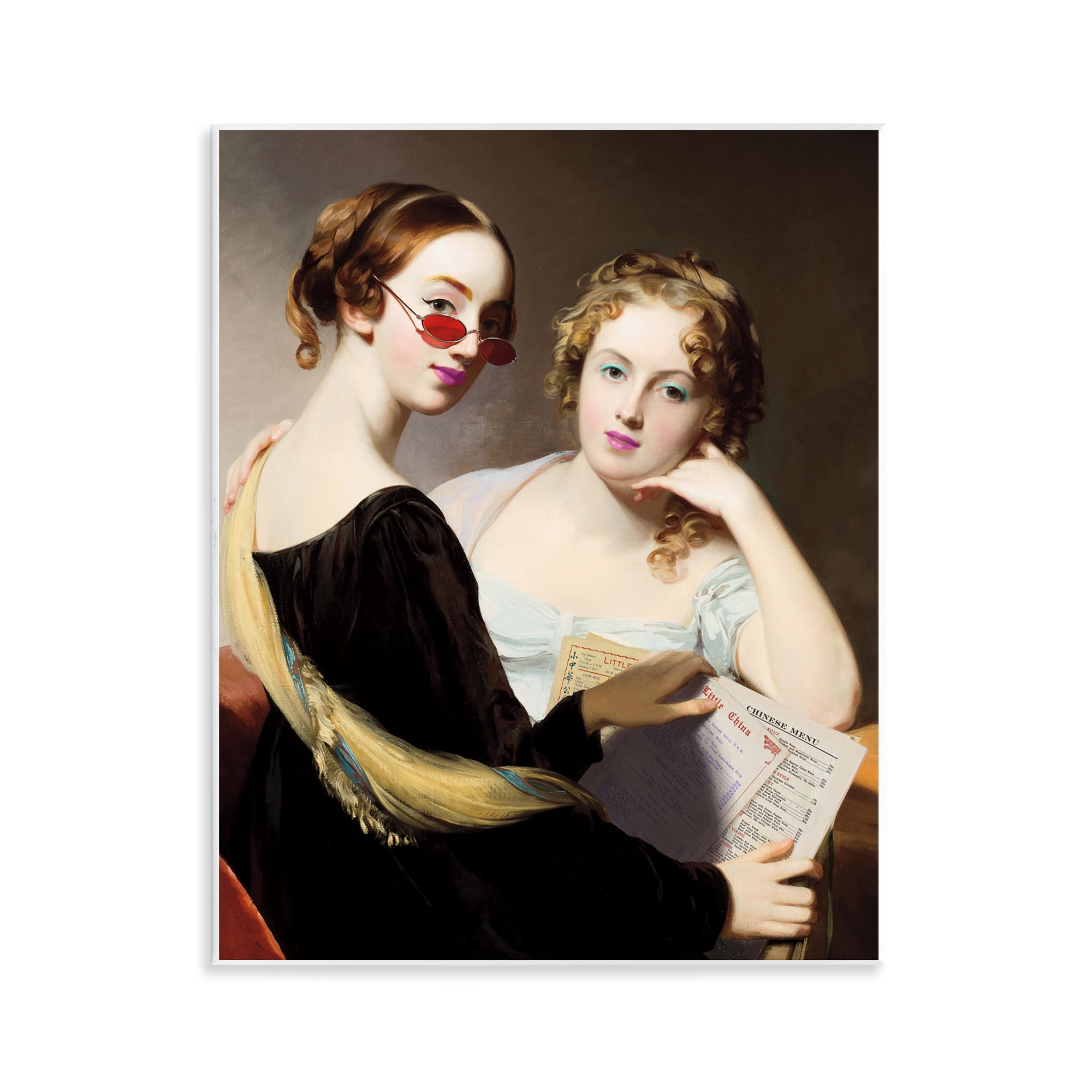 Stupell Industries Vintage Ladies Ordering Takeout Wall Plaque Art, design by Wild Apple Portfolio