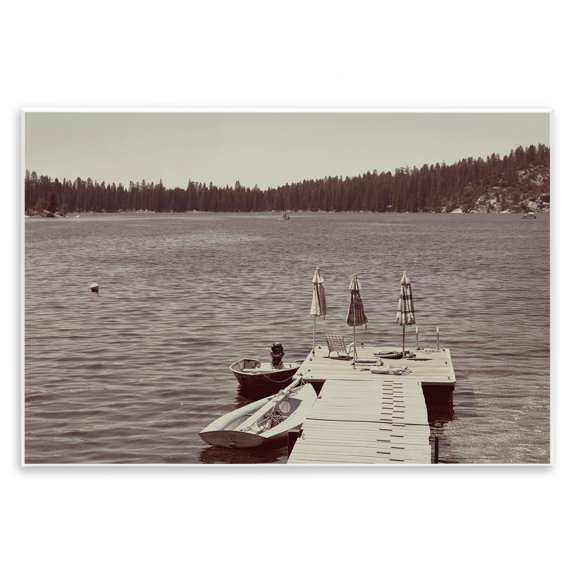 Stupell Industries Vintage Lake Life Dock Wall Plaque Art, design by Gemma Bardot