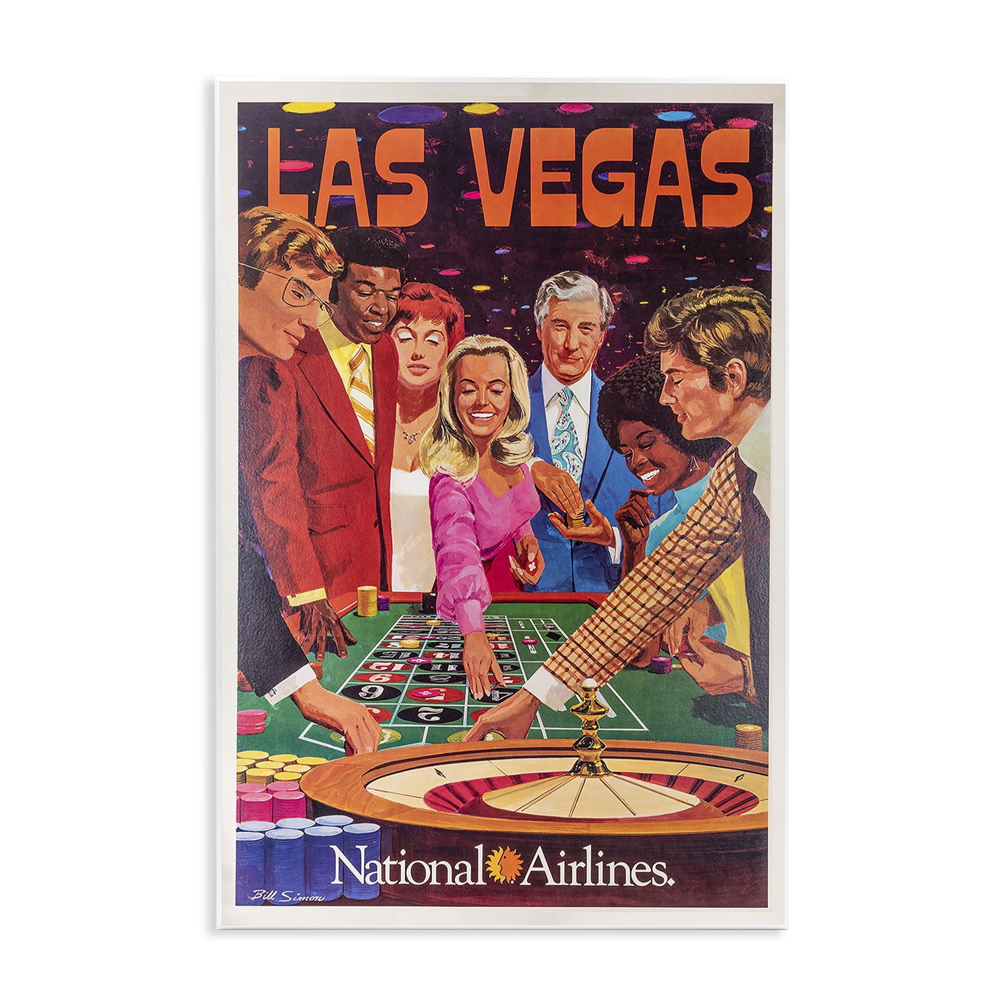 Stupell Industries Vintage Las Vegas Casino Wall Plaque Art, design by Vintage Posters