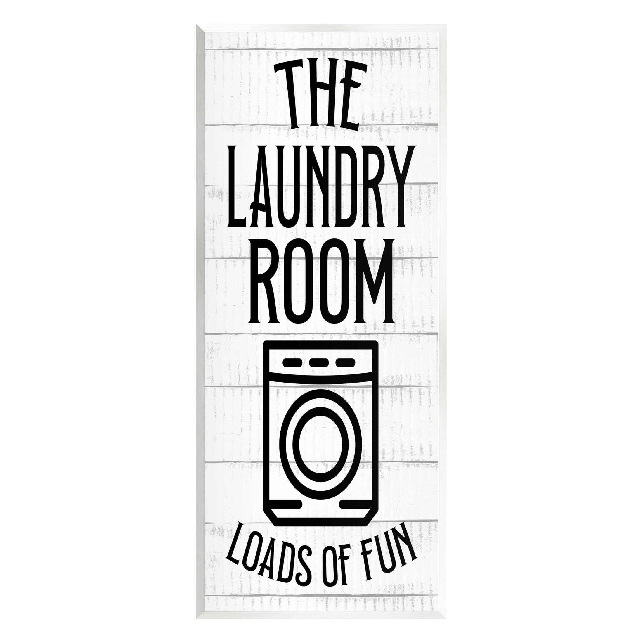 Stupell Industries Vintage Laundry Room Loads Of Fun Graphic Art Unframed Art Print Wall Art, Design by Kim Allen