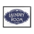 thumbnail image 1 of Stupell Industries Vintage Laundry Room Sign Minimal Blue White Typography Painting Black Framed Art Print Wall Art, 11 x 14, 1 of 7