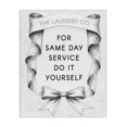 thumbnail image 1 of Stupell Industries Vintage Laundry Service Ribbon Canvas Wall Art design by Lettered and Lined, 48 x 36, 1 of 7
