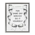 thumbnail image 1 of Stupell Industries Cottage Vintage Laundry Service Ribbon Gray Floating Frame Canvas Art, 25 x 31, by Lettered and Lined, 1 of 7