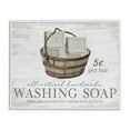 thumbnail image 1 of Stupell Industries Vintage Laundry Soap Typography Painting White Framed Art Print Wall Art, 30 x 24, 1 of 10