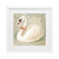 thumbnail image 1 of Stupell Industries Traditional Vintage Leaves Swan White Framed Print Under Glass, 13 x 13, by Grotto Studios, 1 of 8