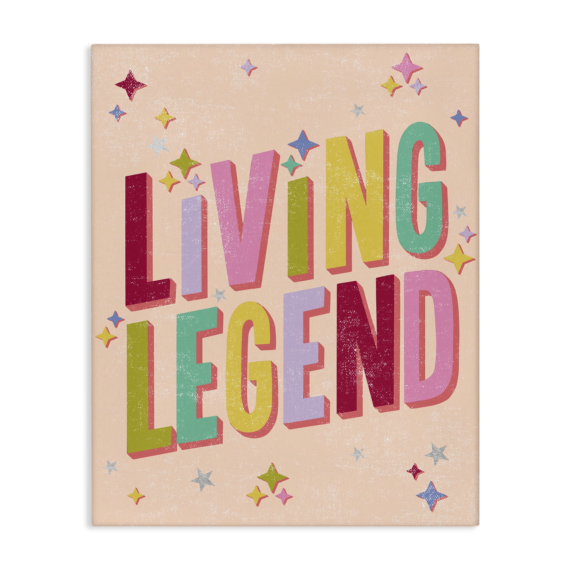 Stupell Industries Vintage Living Legend Phrase Text & Numbers Painting Wrapped Canvas Art Print Wall Art, 36 x 48