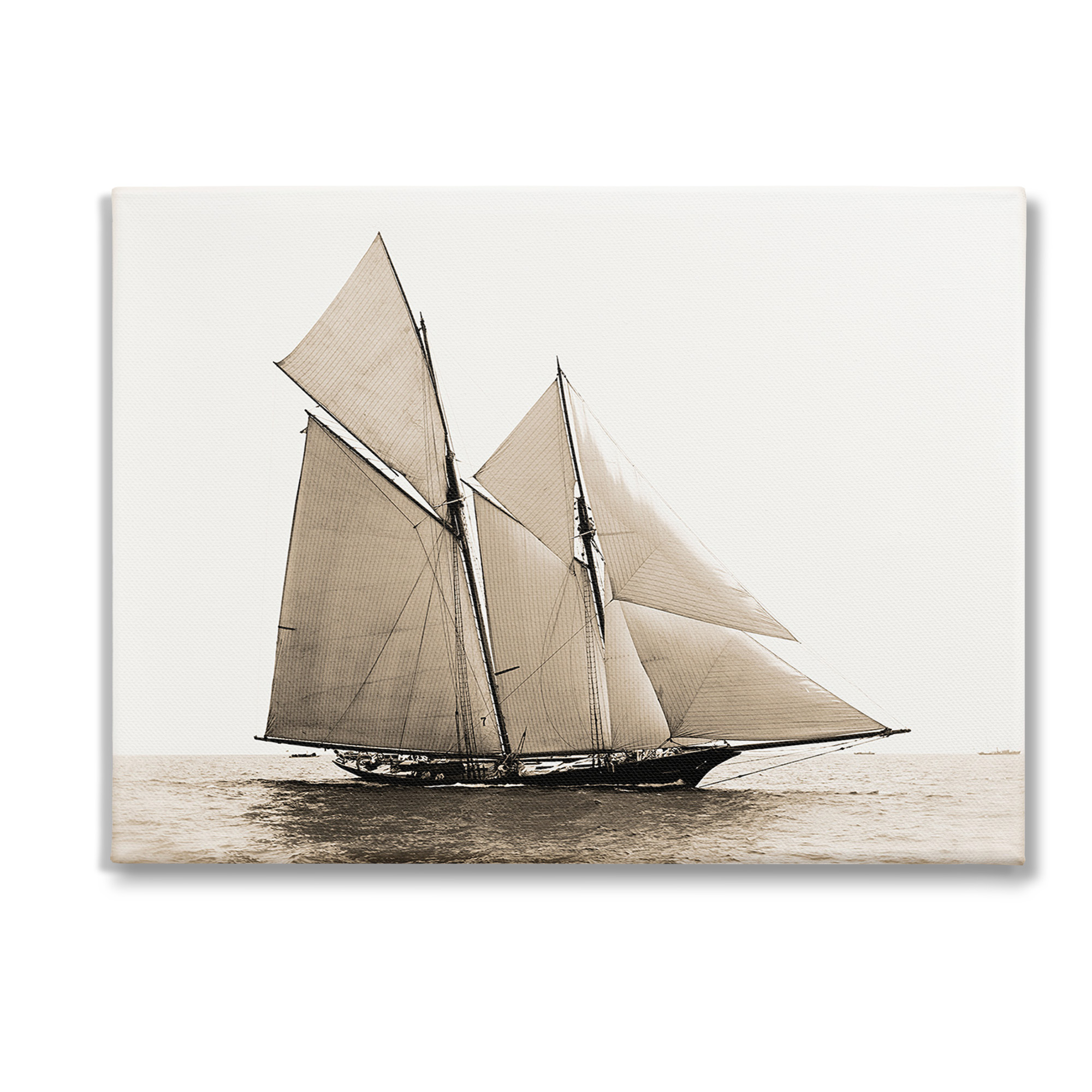 Stupell Industries Vintage Maritime Ship Transportation Photography Gallery Wrapped Canvas Art Print Wall Art, 40 x 30