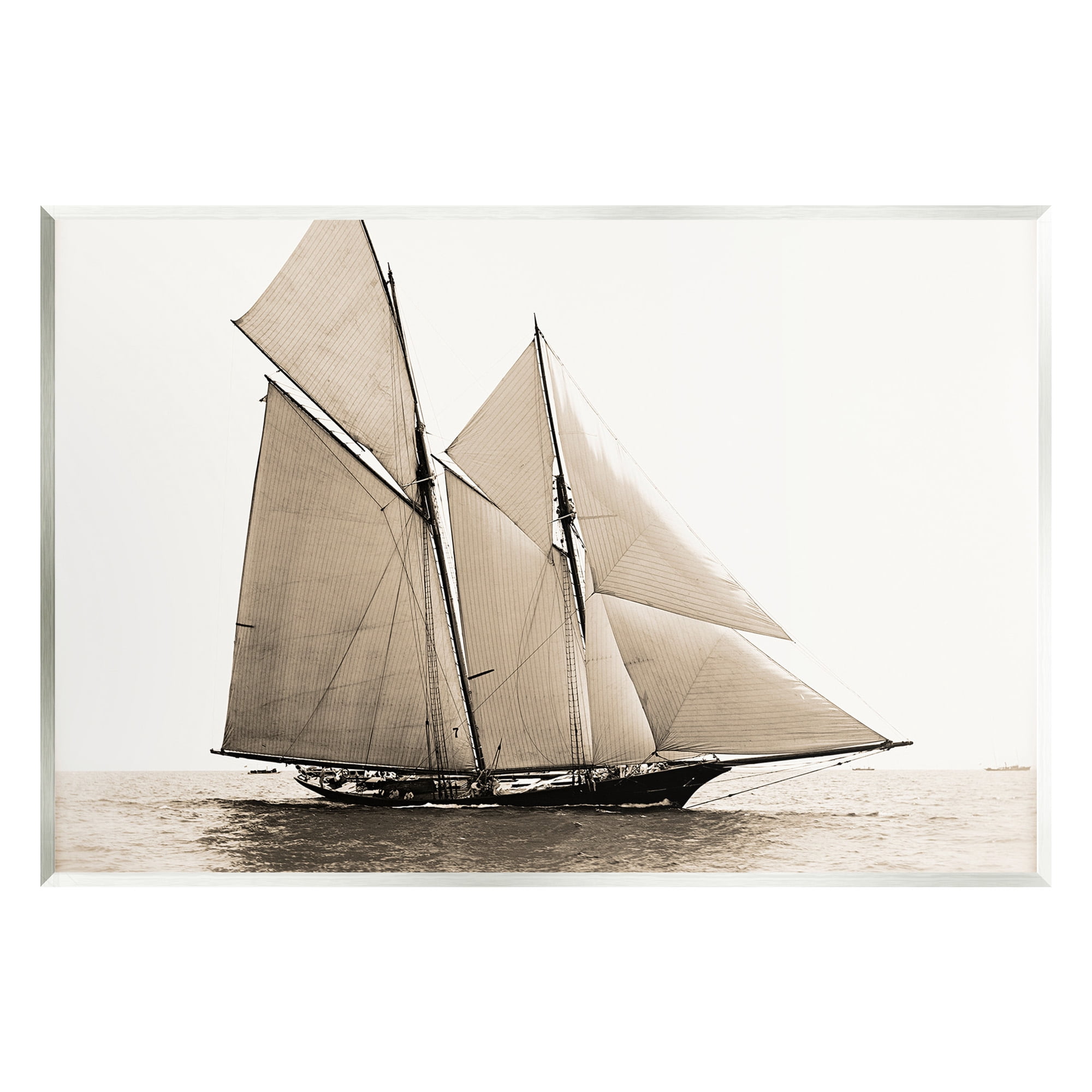 Stupell Industries Vintage Maritime Ship Transportation Photography Unframed Art Print Wall Art, 19 x 13