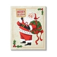 thumbnail image 1 of Stupell Industries Vintage Merry Christmas Santa Graphic Art Gallery Wrapped Canvas Print Wall Art, Design by Arrolynn Weiderhold, 1 of 7