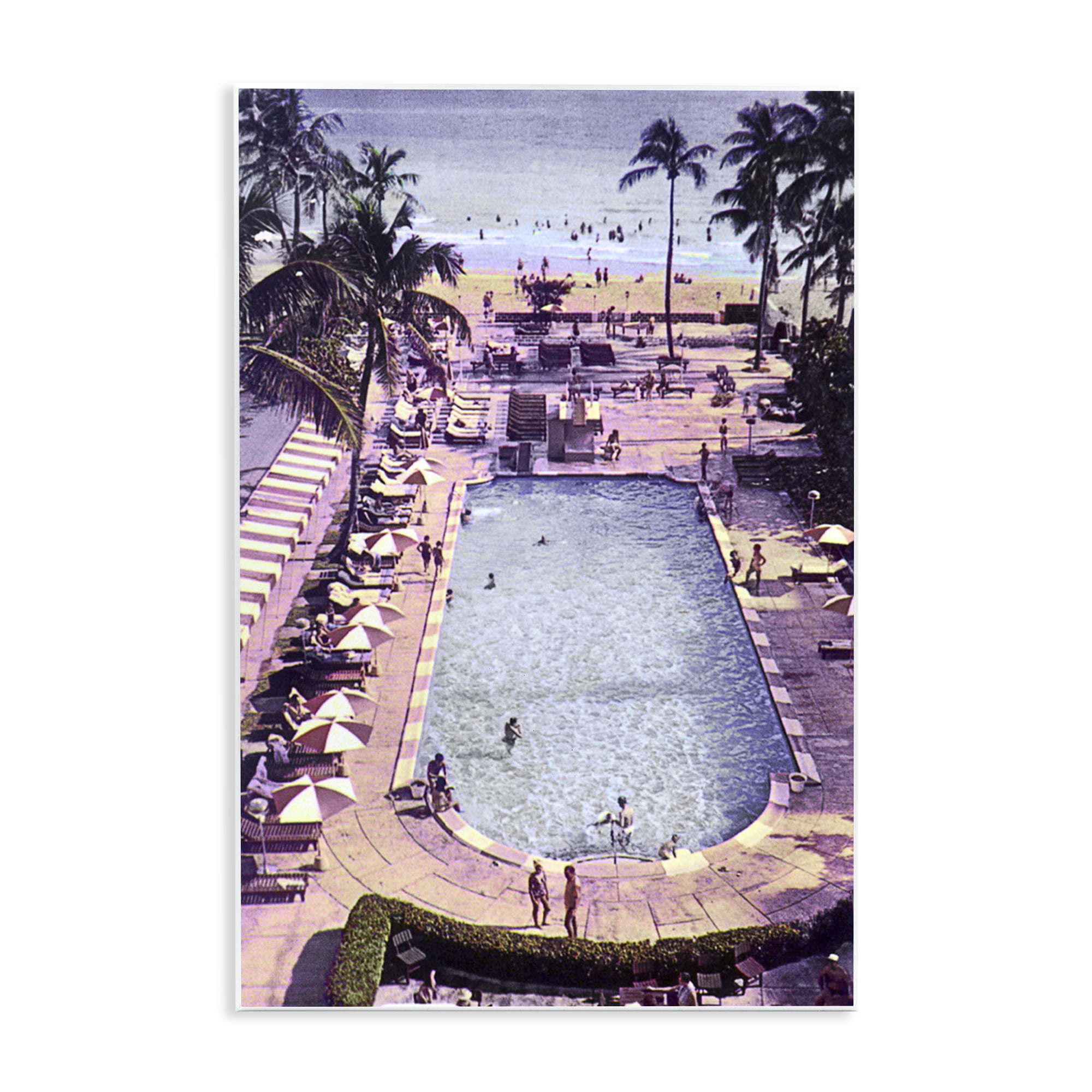 Stupell Industries Vintage Miami Sands Wall Plaque Art, design by Grotto Studios