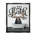 thumbnail image 1 of Stupell Industries Vintage Moose Tub Animals & Insects Painting Black Floater Framed Art Print Wall Art, 17 x 21, 1 of 10