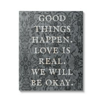 Stupell Industries Vintage Motivational Phrase Inspirational Painting Gallery Wrapped Canvas Print Wall Art, 16 x 20