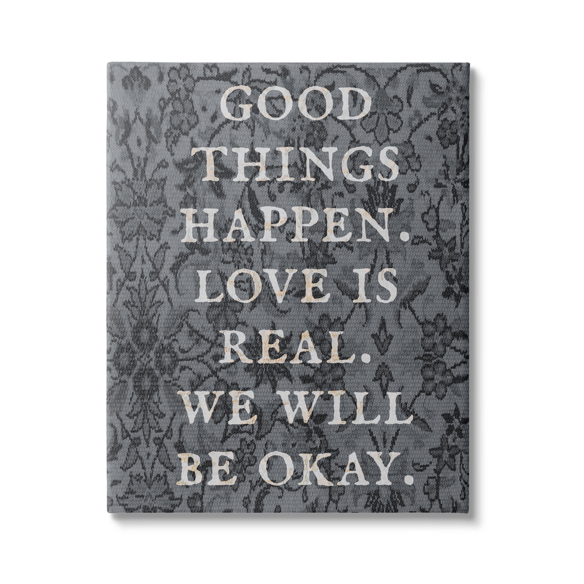 Stupell Industries Vintage Motivational Phrase Inspirational Painting Gallery Wrapped Canvas Print Wall Art, 36 x 48