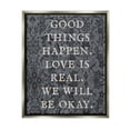 thumbnail image 1 of Stupell Industries Vintage Motivational Phrase Inspirational Painting Gray Floater Framed Art Print Wall Art, 17 x 21, 1 of 9