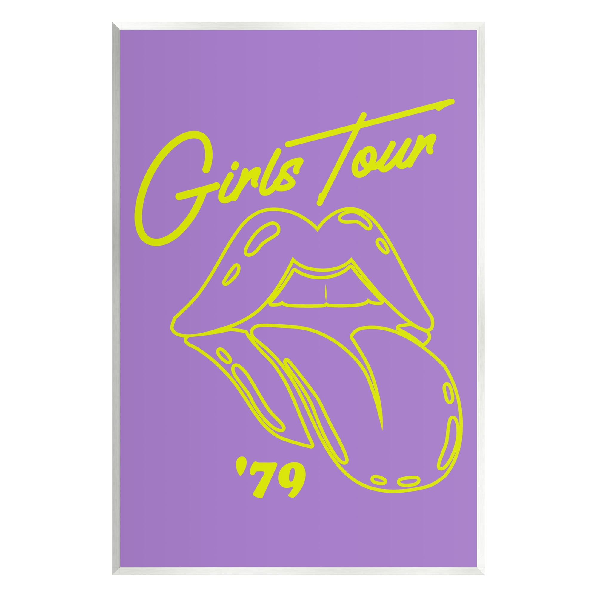 Stupell Industries Vintage Music Girls Tour Abstract Painting Unframed Art Print Wall Art, 10 x 15