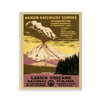 Stupell Industries Vintage National Park Landscape Painting Unframed Art Print Wall Art, 11 x 14