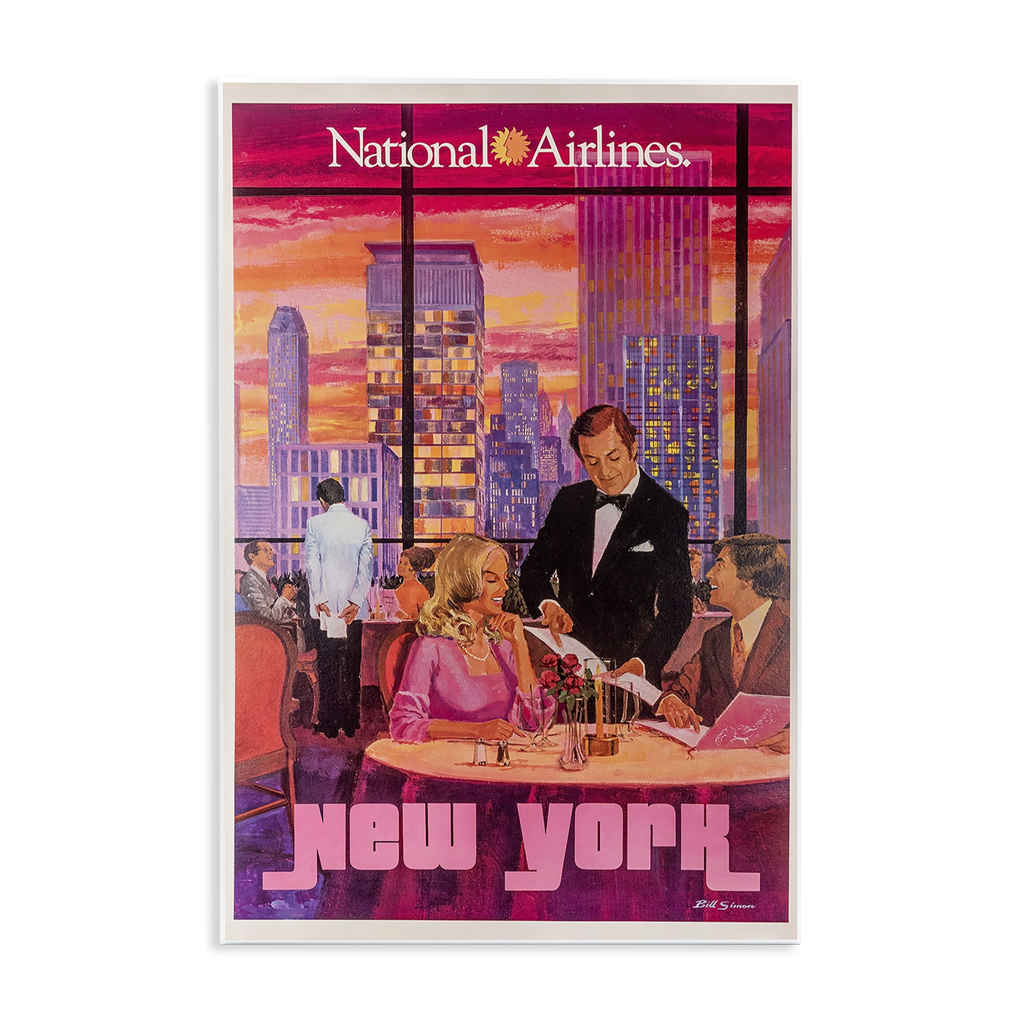 Stupell Industries Vintage New York Dining Wall Plaque Art, design by Vintage Posters