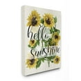 thumbnail image 1 of Stupell Industries Vintage Painted Sunflowers with Hello Sunshine Text Designed by Daphne Polselli, 1 of 6