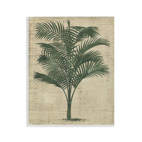 Stupell Industries Vintage Palm Plant Plants & Flowers Painting Unframed Art Print Wall Art, 11 x 14