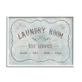 thumbnail image 1 of Stupell Industries Vintage Parisian Laundry Room Sign Self Service Grey, 20 x 16, Design by Danhui Nai, 1 of 5