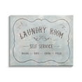 thumbnail image 1 of Stupell Industries Vintage Parisian Laundry Room Sign Self Service Grey, 48 x 36, Design by Danhui Nai, 1 of 6