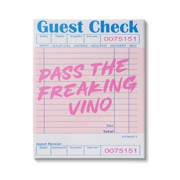 Stupell Industries Vintage Pass the Vino Inspirational Painting Gallery Wrapped Canvas Art Print Wall Art, 16 x 20