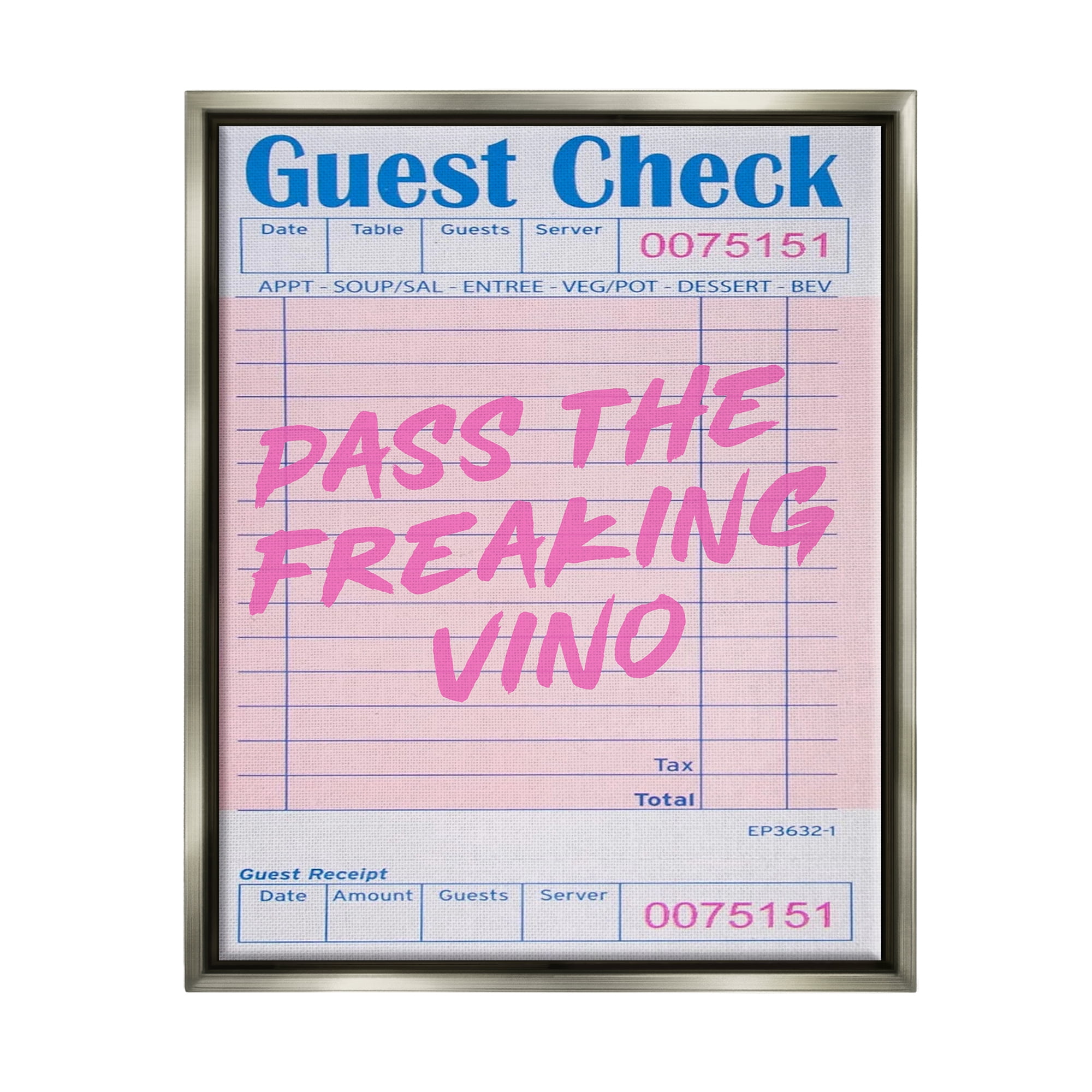 Stupell Industries Vintage Pass the Vino Inspirational Painting Gray Floater Framed Canvas Art Print Wall Art, 25 x 31
