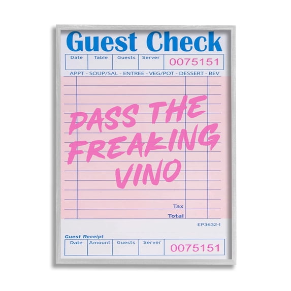 Stupell Industries Vintage Pass the Vino Inspirational Painting Gray Framed Art Print Wall Art, 24 x 30