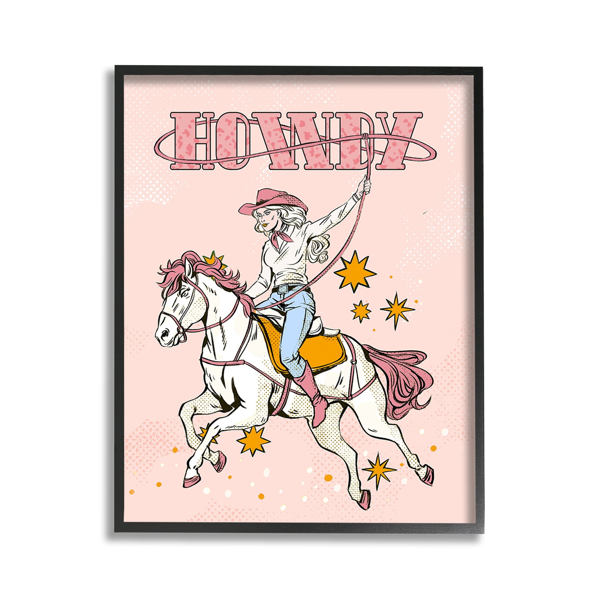 Stupell Industries Vintage Pastel Howdy Animals & Insects Painting Black Framed Art Print Wall Art, 11 x 14