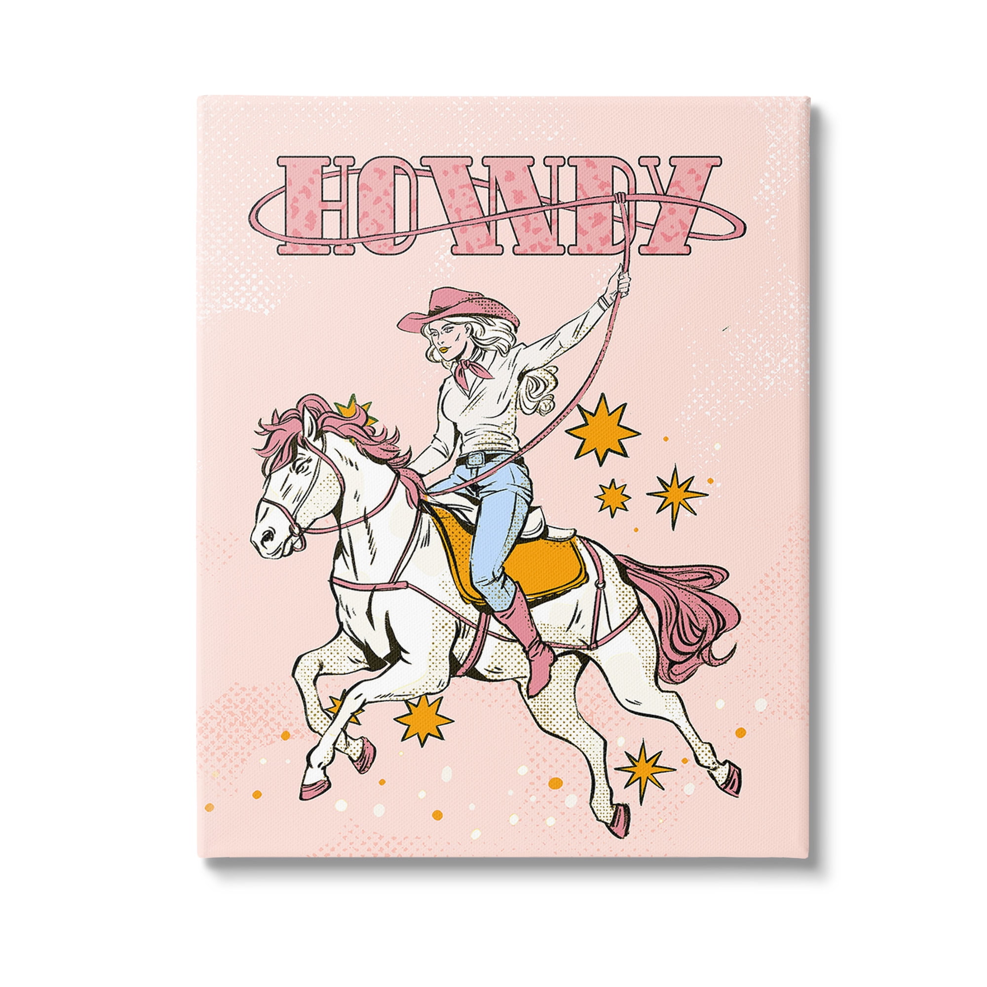 Stupell Industries Vintage Pastel Howdy Animals & Insects Painting Gallery Wrapped Canvas Art Print Wall Art, 36 x 48