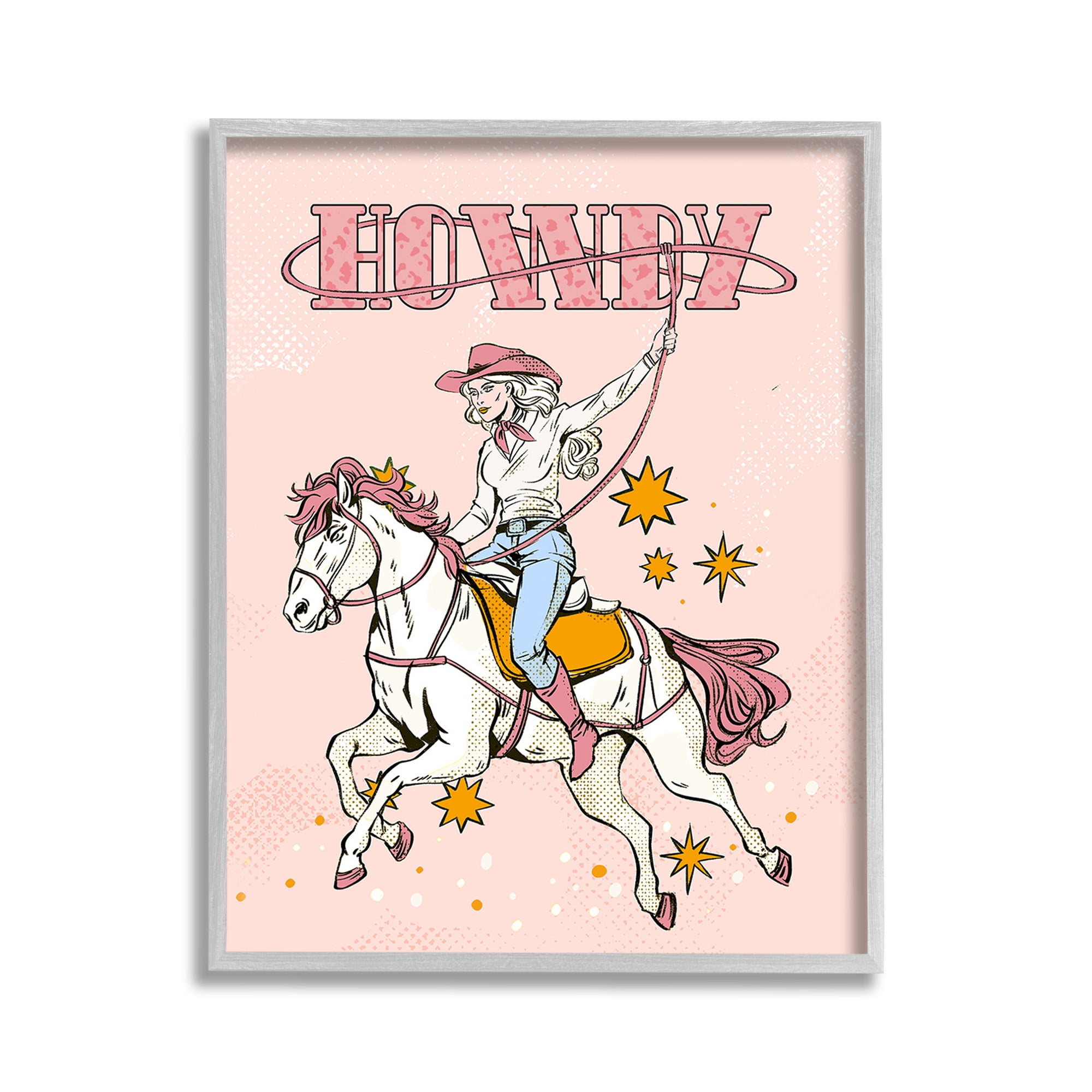 Stupell Industries Vintage Pastel Howdy Animals & Insects Painting Gray Framed Art Print Wall Art, 11 x 14