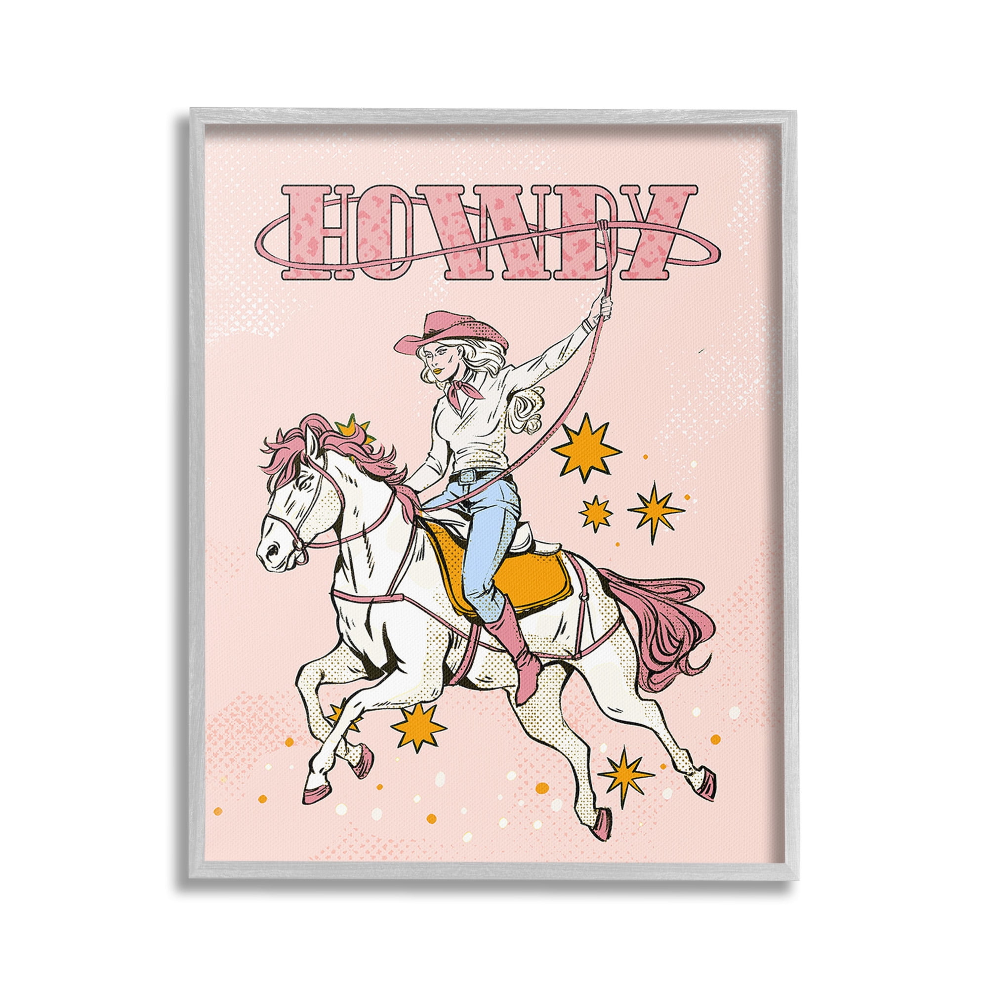 Stupell Industries Vintage Pastel Howdy Animals & Insects Painting Gray Framed Art Print Wall Art, 24 x 30