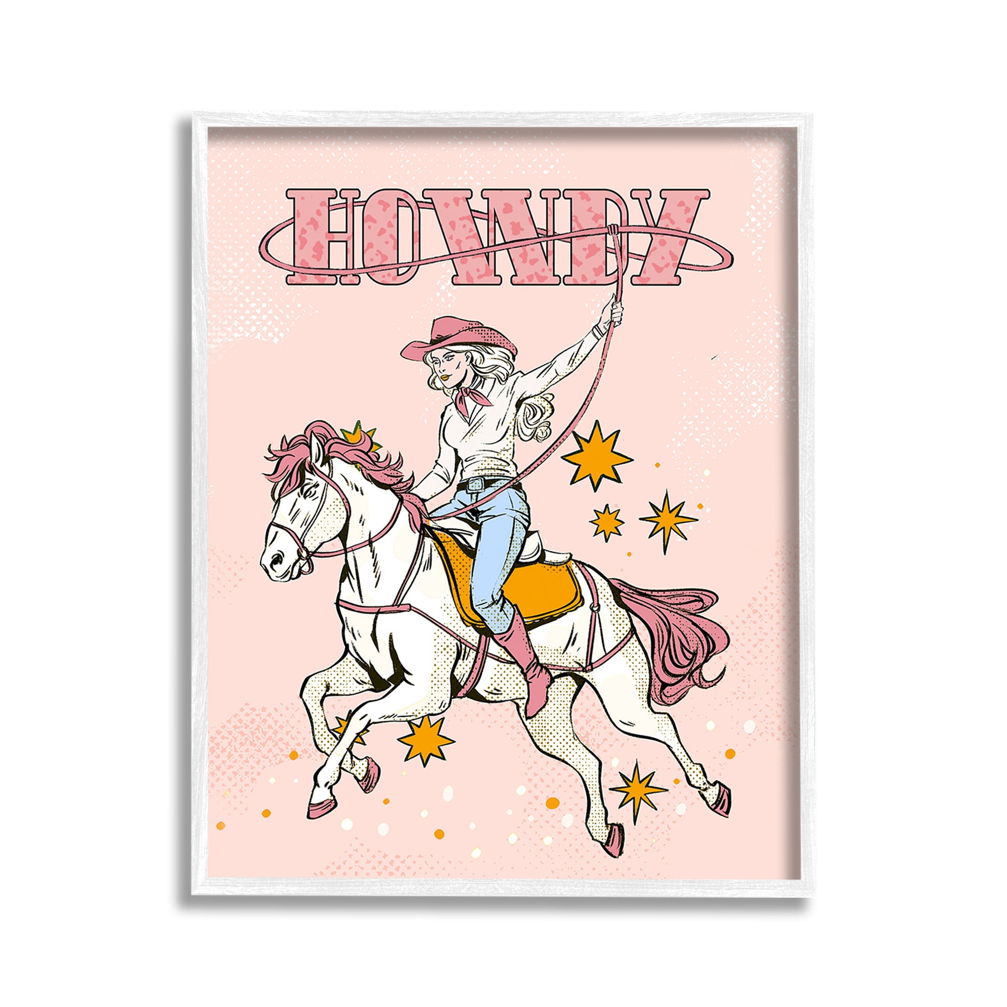 Stupell Industries Vintage Pastel Howdy Animals & Insects Painting White Framed Art Print Wall Art, 11 x 14