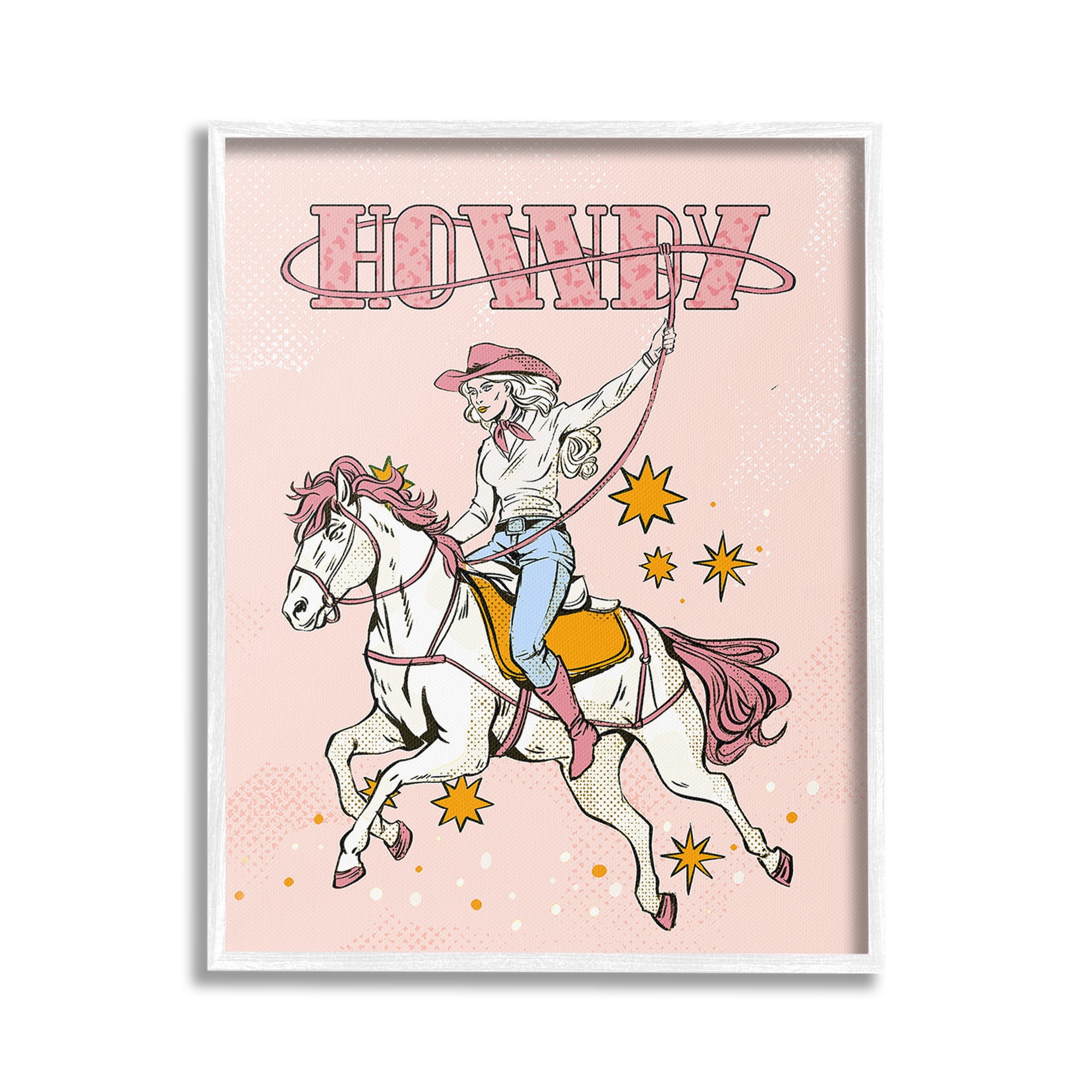 Stupell Industries Vintage Pastel Howdy Animals & Insects Painting White Framed Art Print Wall Art, 16 x 20