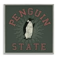 thumbnail image 1 of Stupell Industries Vintage Penguin State Animals Painting Gray Framed Art Print Wall Art, 17 x 17, 1 of 2